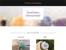 Tablet Screenshot of gemfinders.com